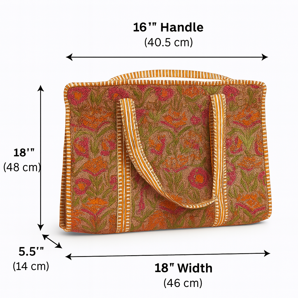 Gulbagh Quilted Tote