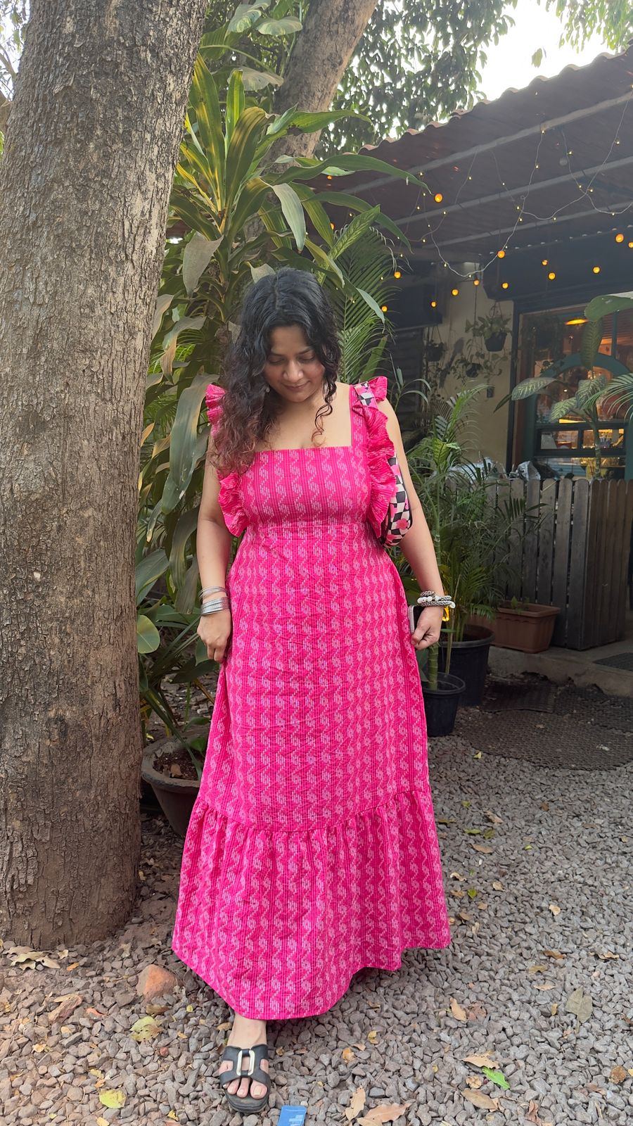 Selena Hot Pink Maxi Dress