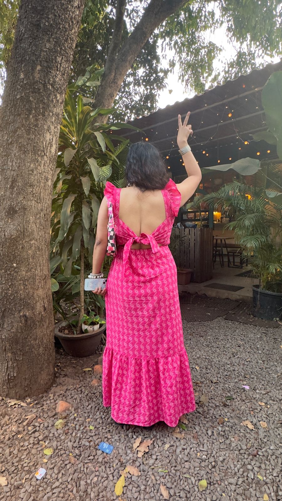 Selena Hot Pink Maxi Dress