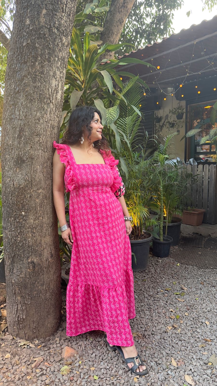 Selena Hot Pink Maxi Dress