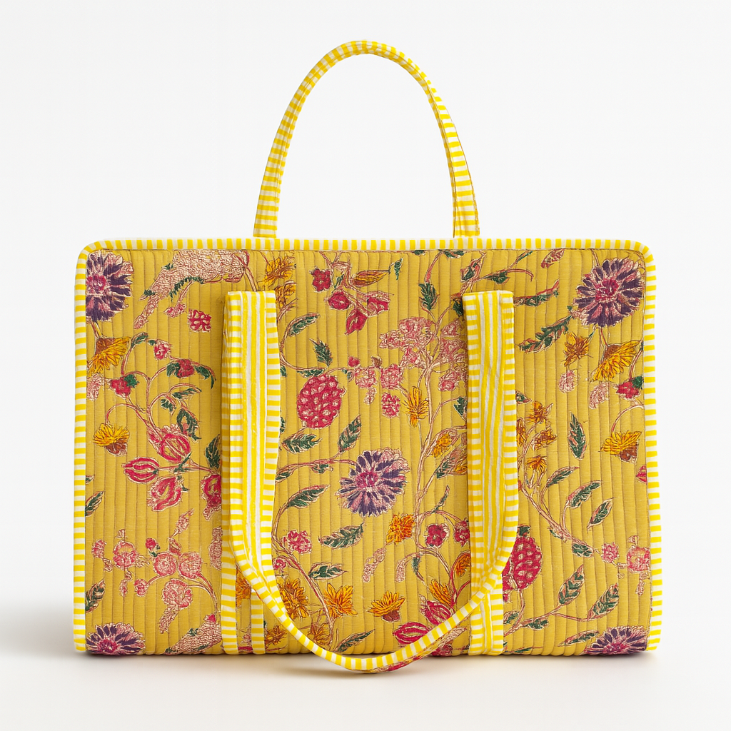 Amaltas Quilted Tote