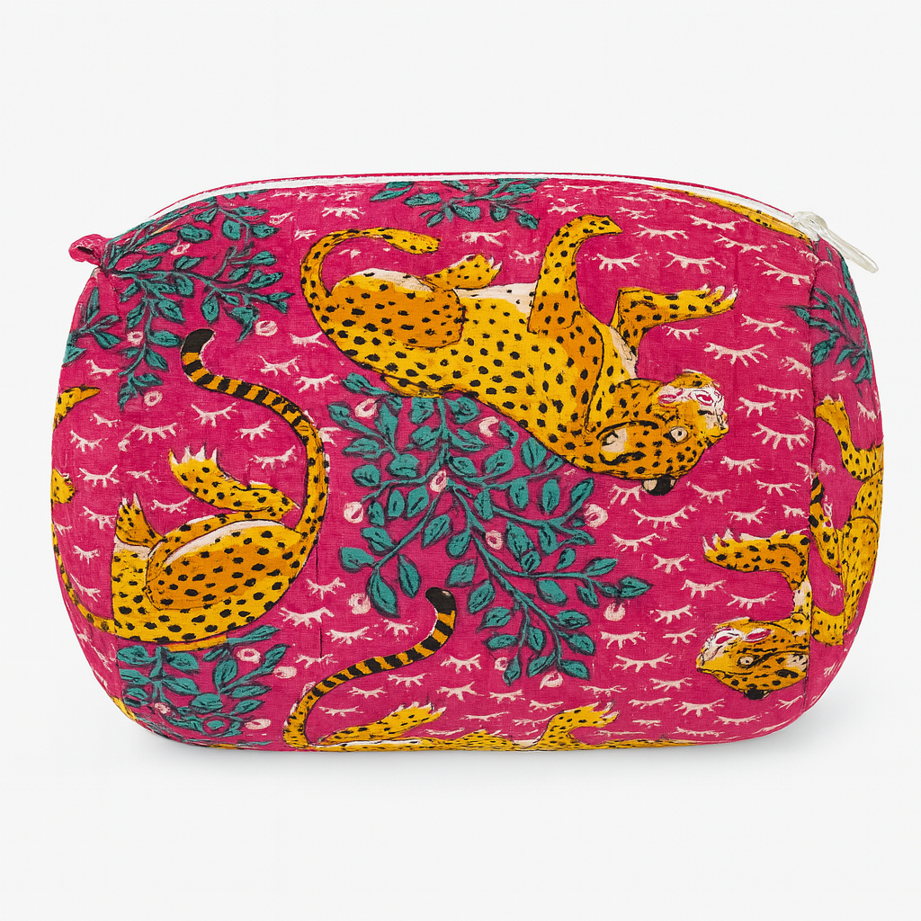 Wild Bloom Quilted Travel Pouch Set