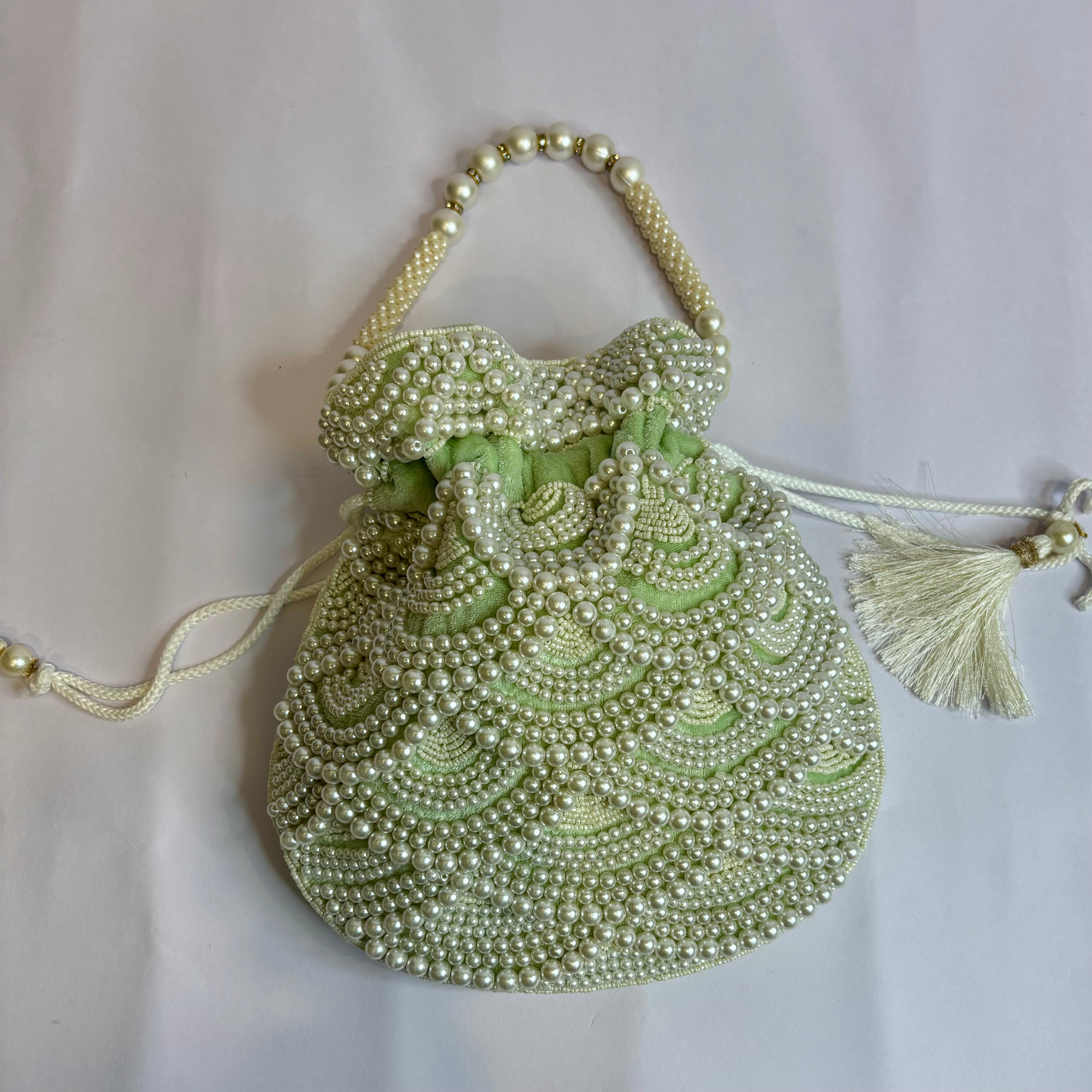 Bebo Pearl Potli (Green)