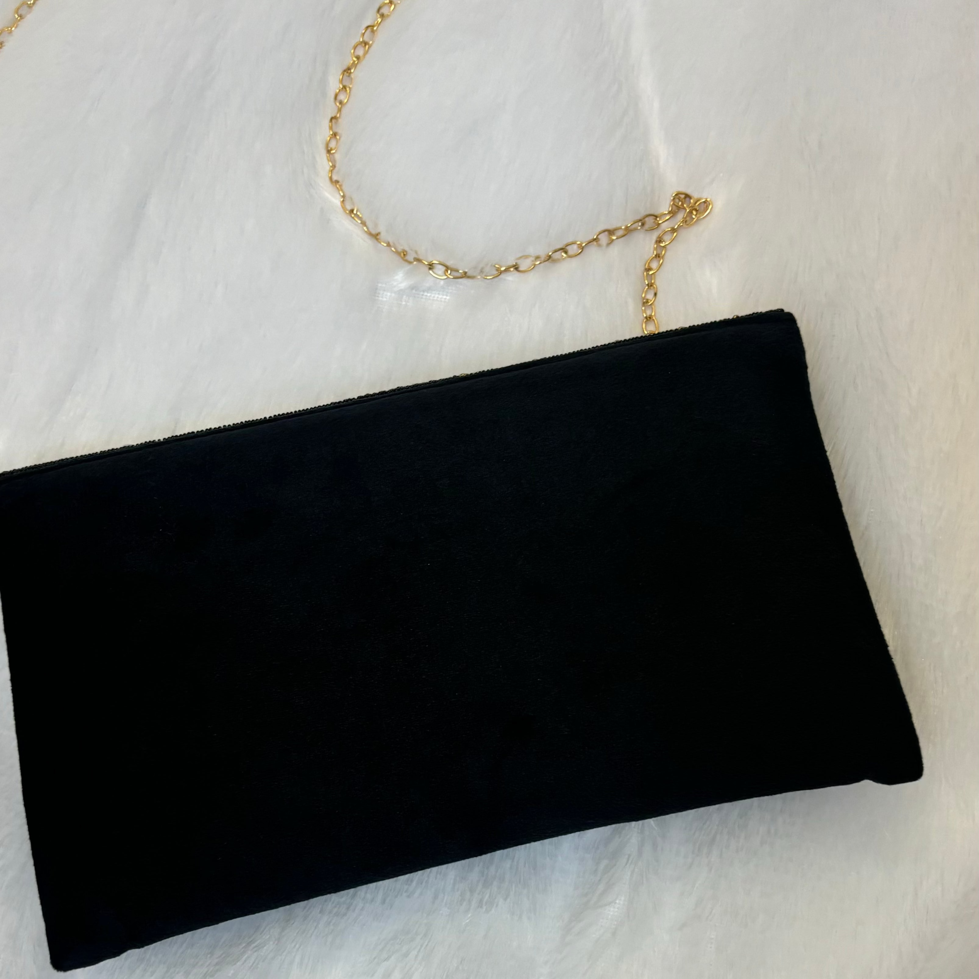 Karishma Black Clutch