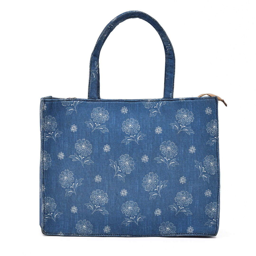 Denim blue bag