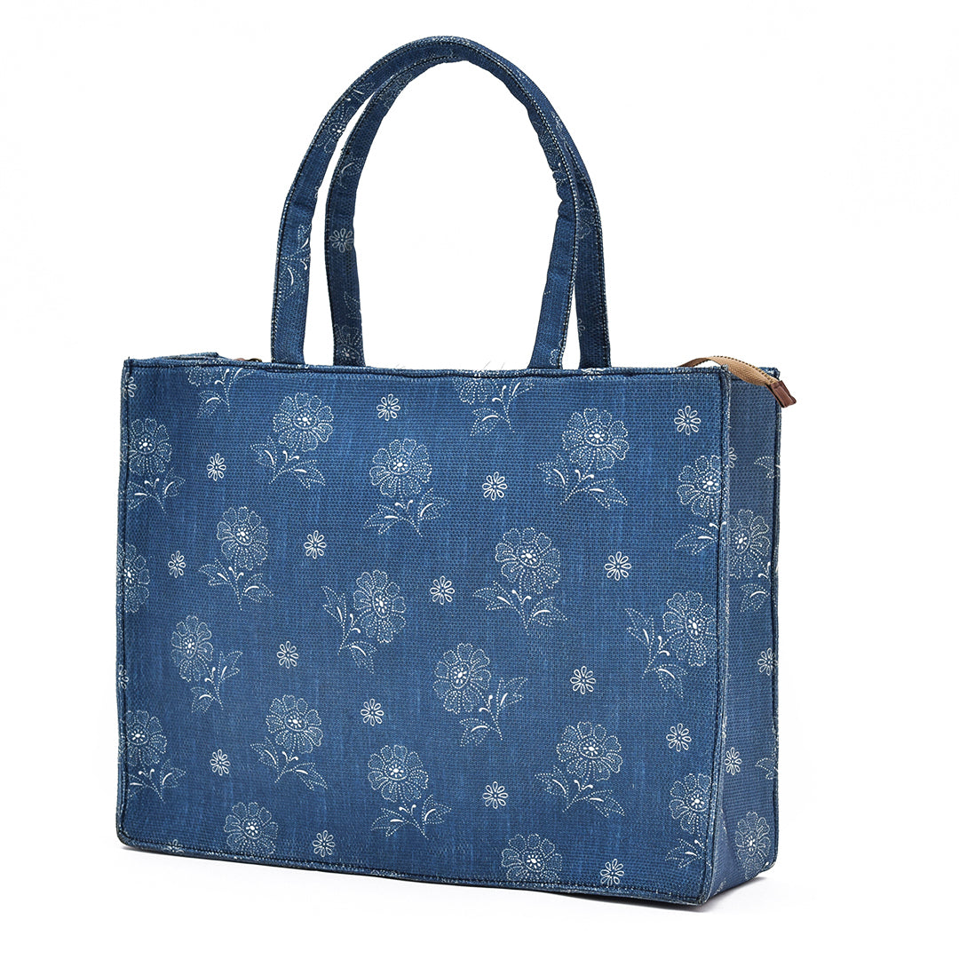 Denim blue bag