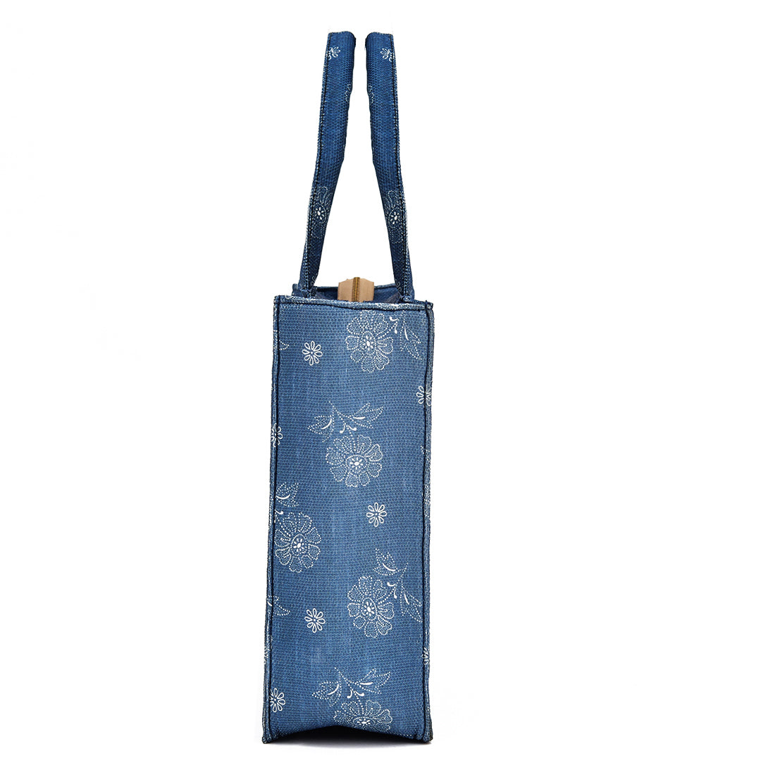 Denim blue bag