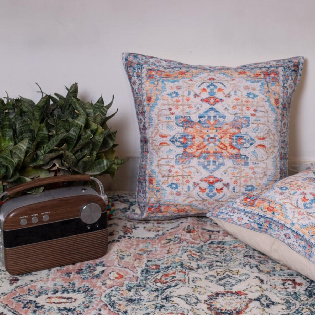 Hued Moroccon Cushion Cover