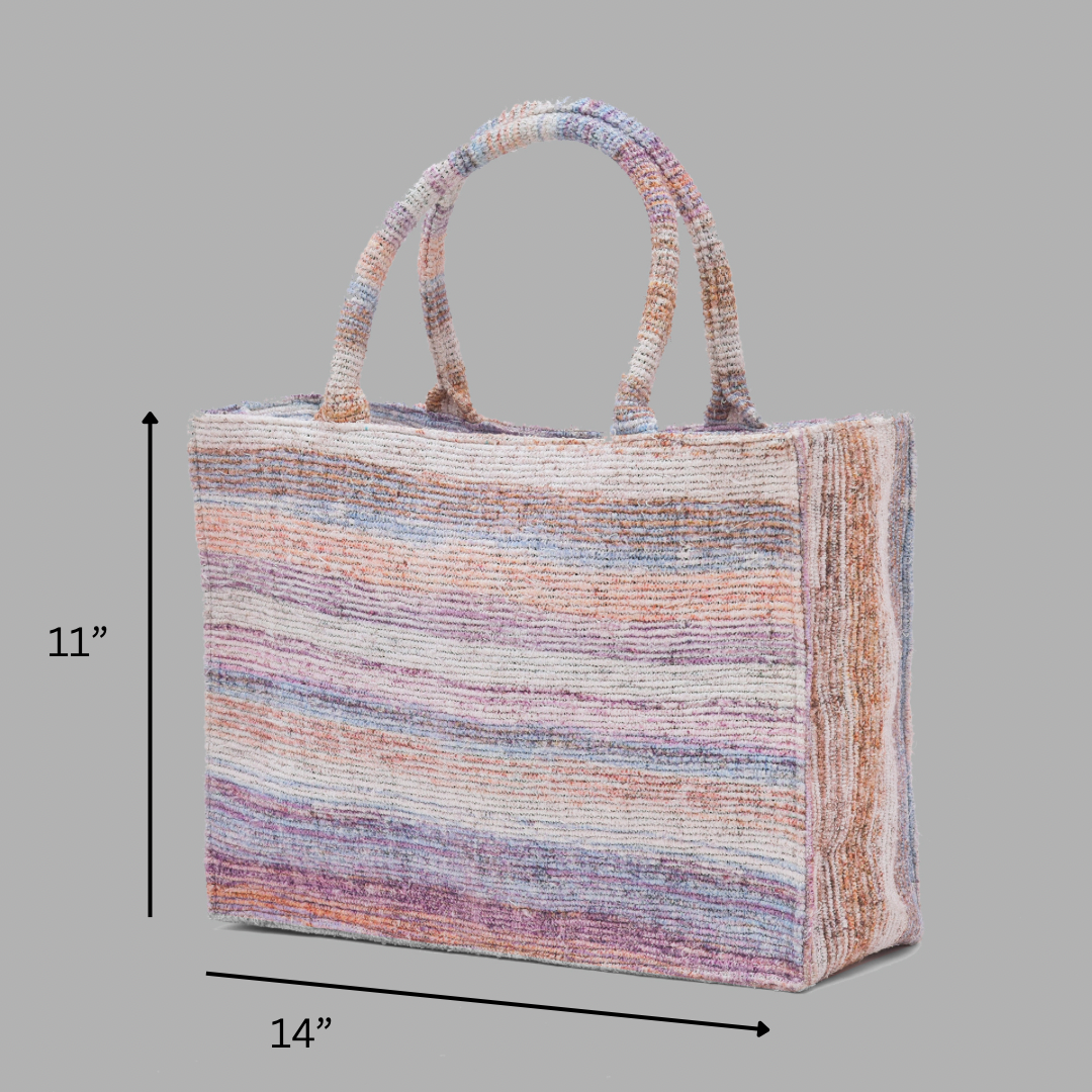 Blush top tote bag