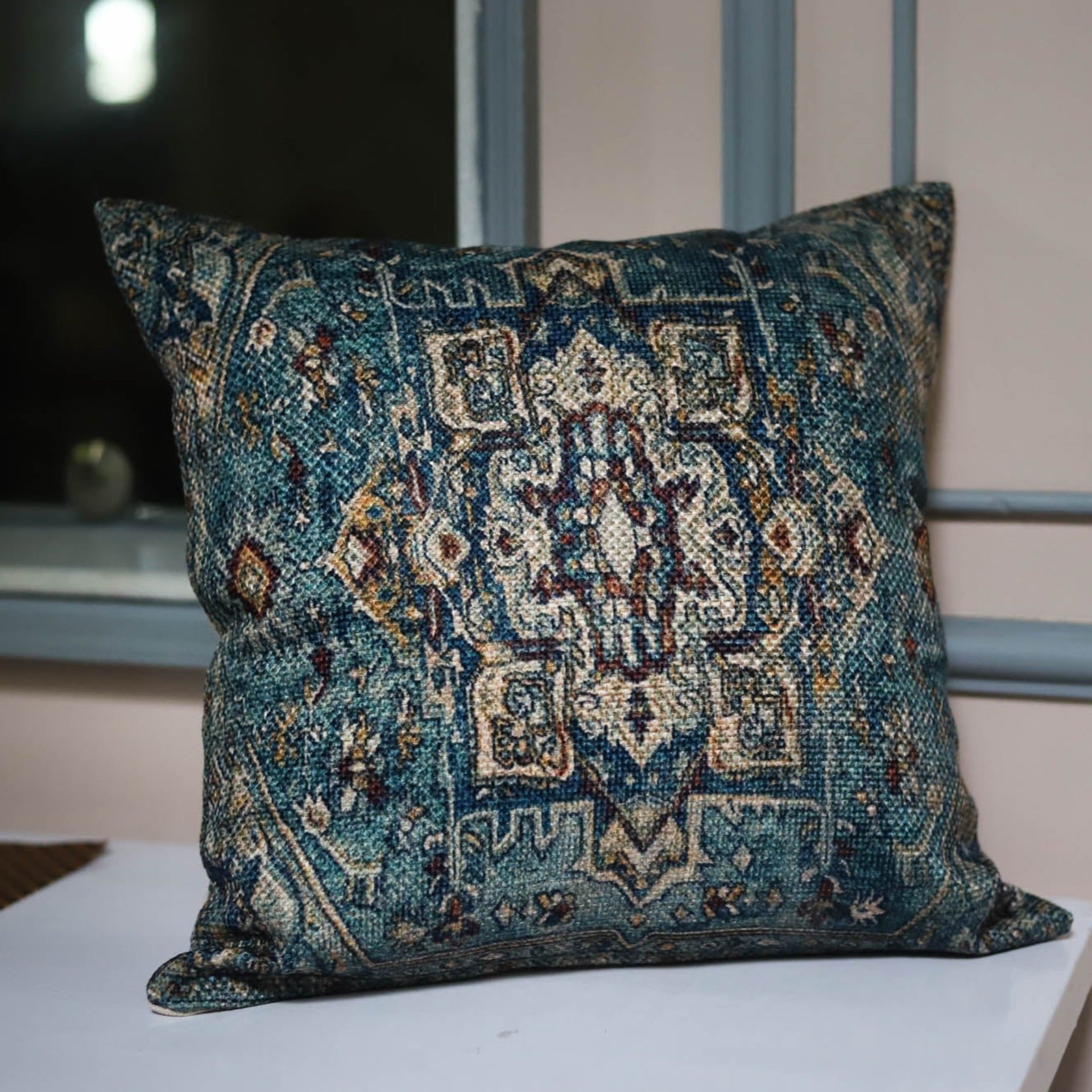 Teal Blue Cushion Cover