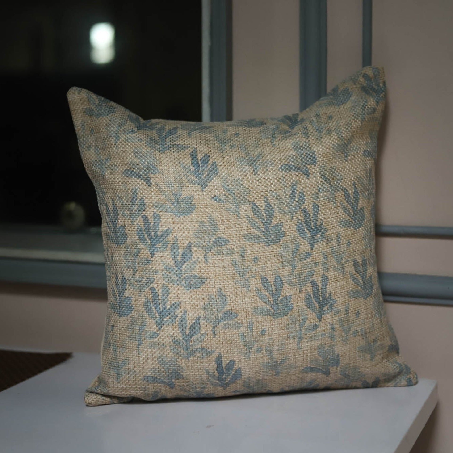 Blue Petals Cushion Covers