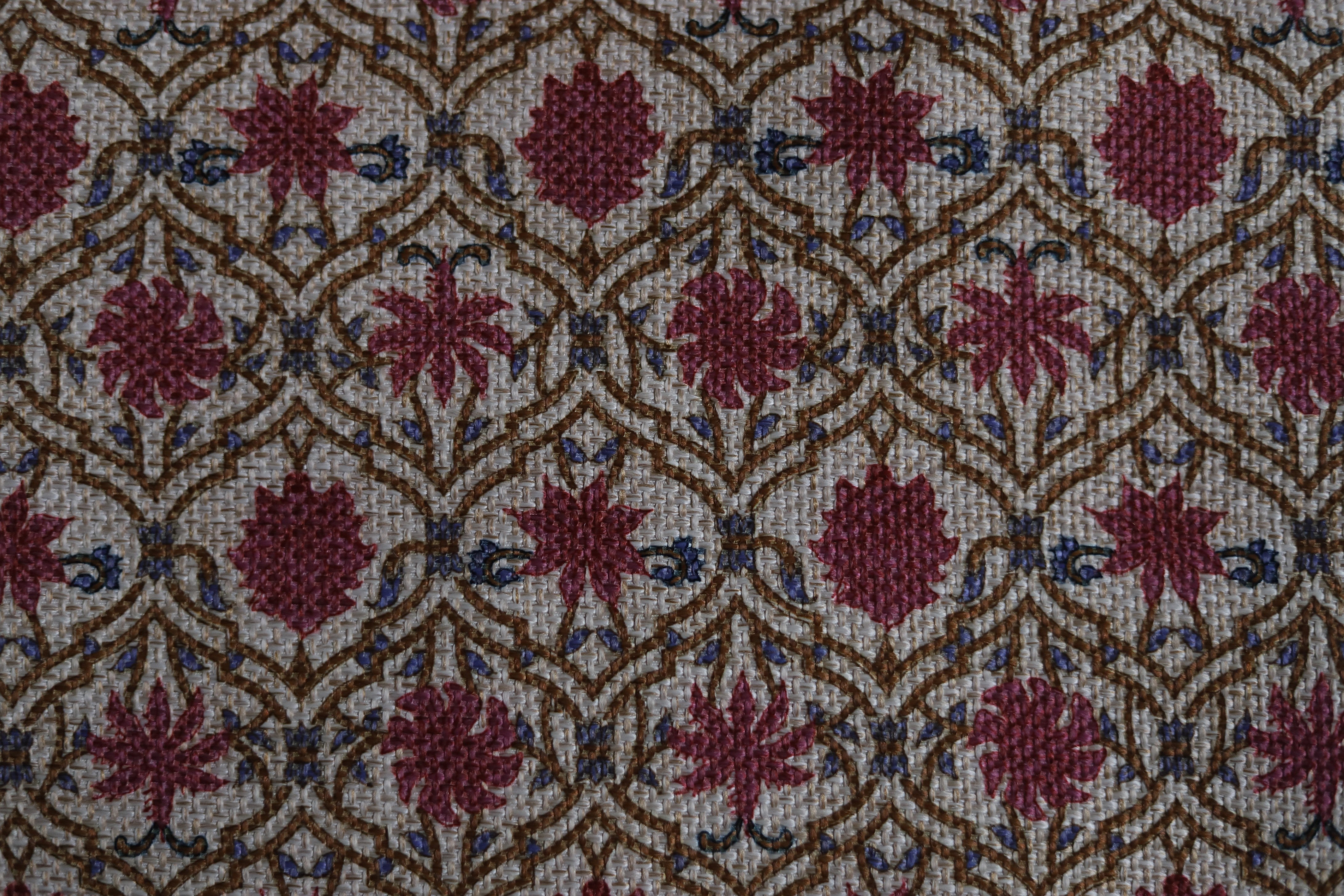 Maroon Mughal Cushion Cover