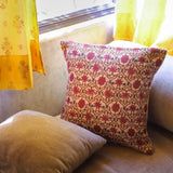 Maroon Mughal Cushion Cover