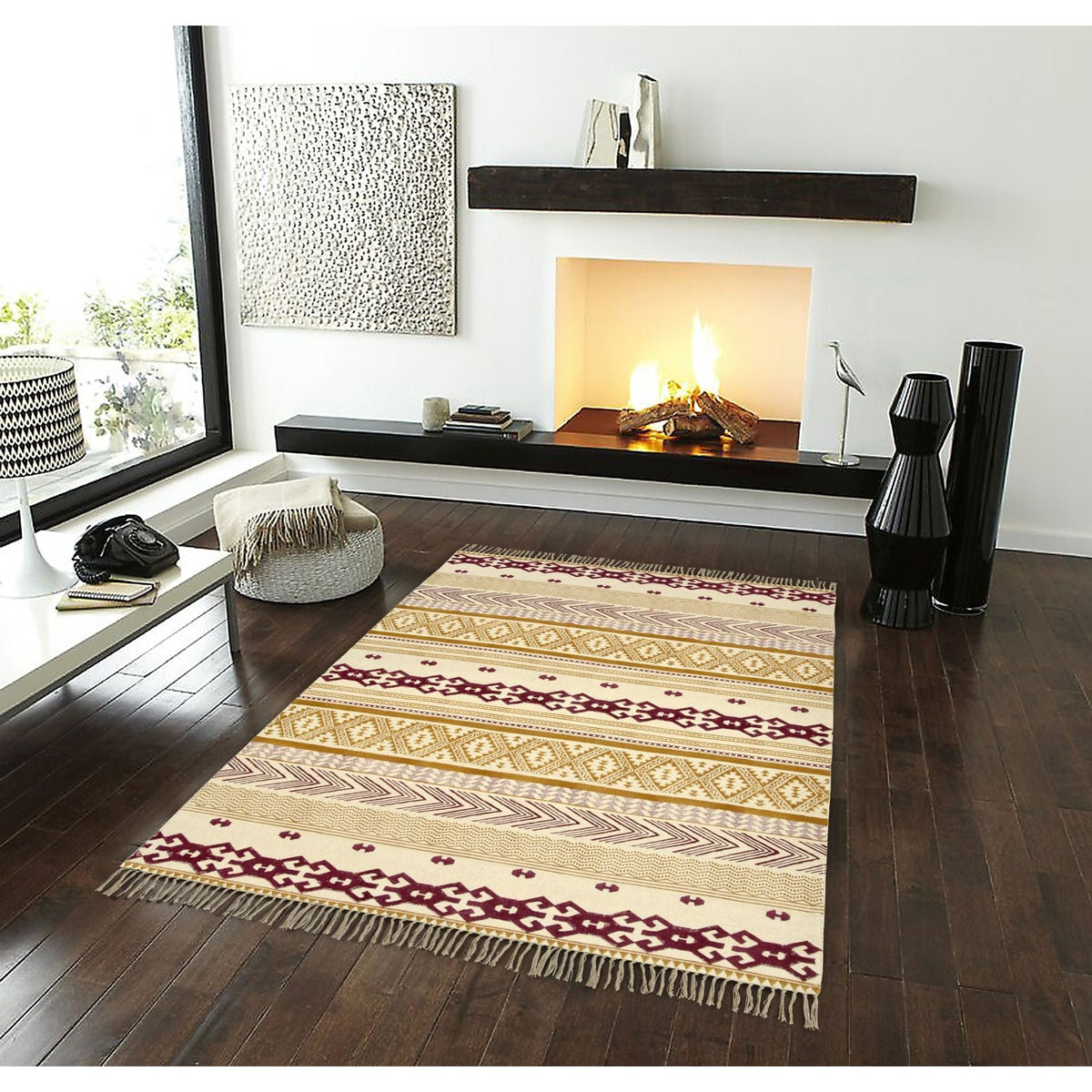 Rajasthani Boho accent rug