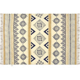 Tribal Rug with Madubani Accents