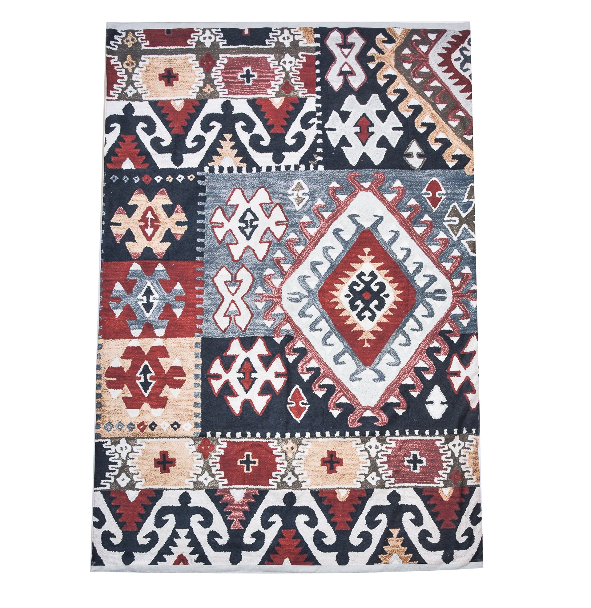 Vintage Printed Kilim Rug