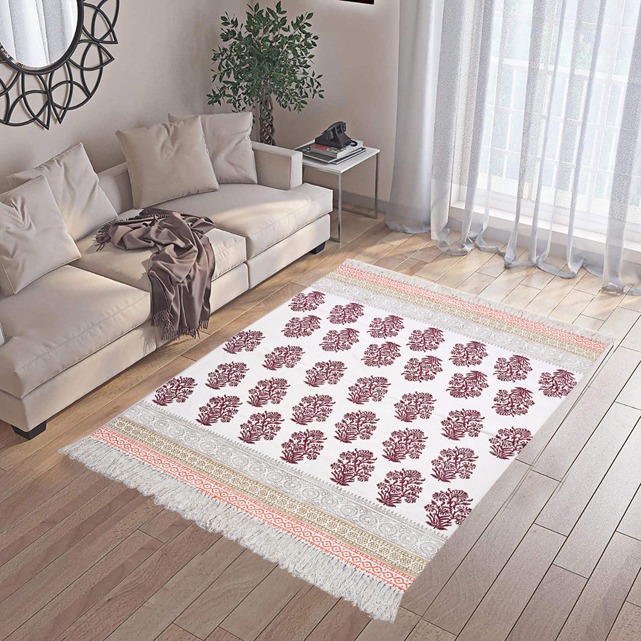 Palash Block Print Rug